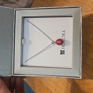 Honora 9-10mm Red Freshwater Pearls Necklace Gift Boxed